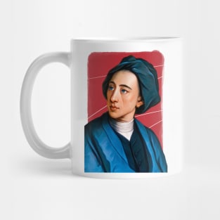 English Poet Alexander Pope illustration Mug